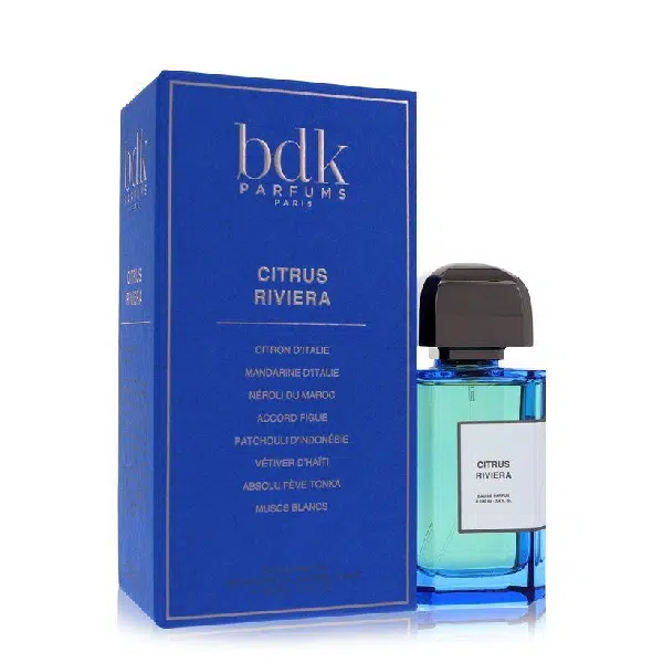 BDK Parfums Citron Riviera perfume bottle and box.