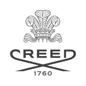 Black and white logo of Creed with feathers and 1760.