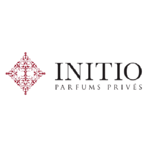 Logo of Initio Parfums Privés with a decorative emblem and elegant typography.