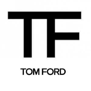 Logo featuring bold initials 'TF' with 'TOM FORD' below in uppercase.