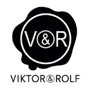 Logo of fashion brand Viktor & Rolf featuring stylized initials.