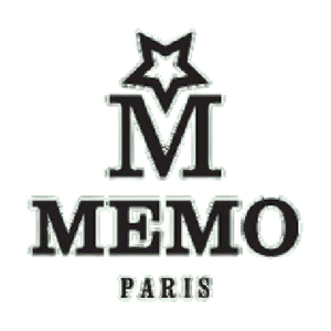 Logo of Memo Paris featuring a star and bold text.