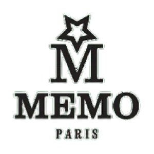 Logo of Memo Paris featuring a star and bold text.