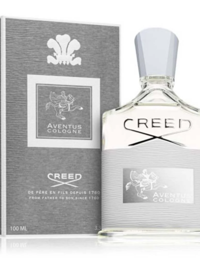 Creed Aventus luxury perfume bottle and packaging.