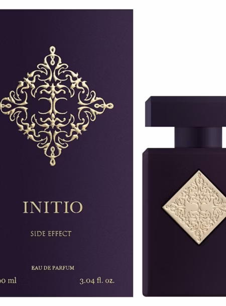 Initio Side Effect purple perfume bottle and box