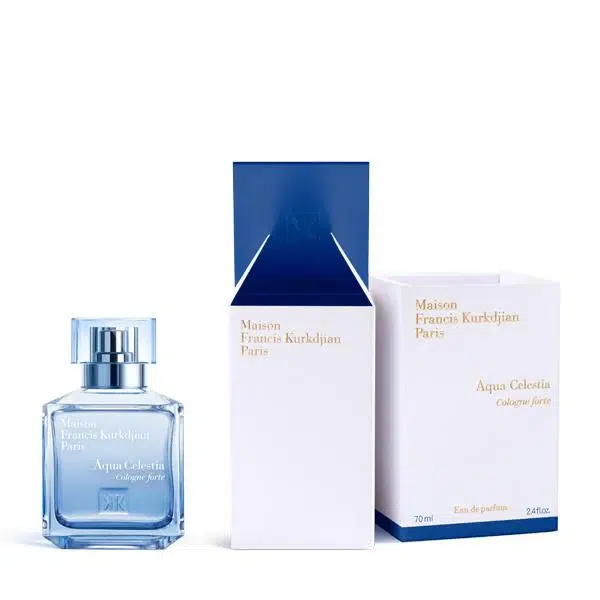 Blue bottle and white box of Women Tommy Bahama perfume.