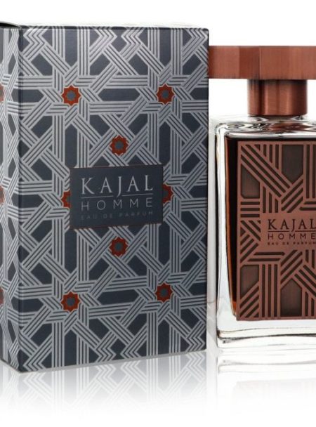 Elegant perfume bottle and patterned box of Kataf.