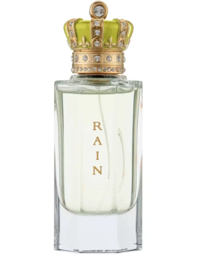 Rain perfume bottle with jeweled crown cap