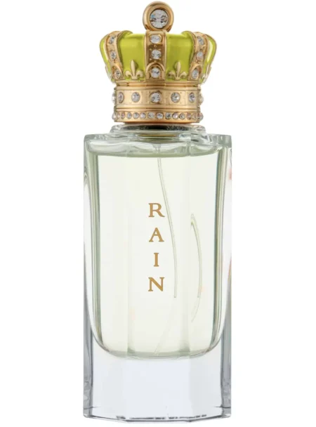 Rain perfume bottle with jeweled crown cap