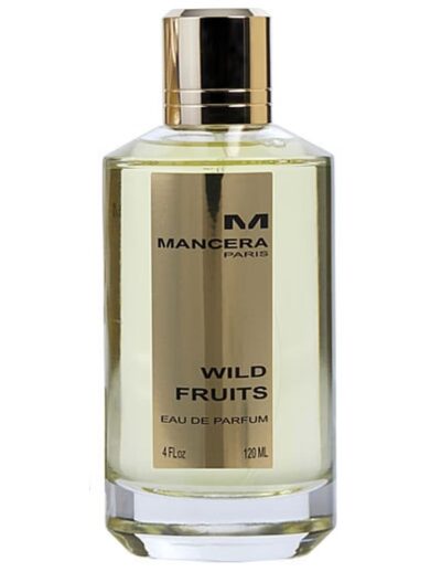 Elegant perfume bottle labeled 'Plum' with gold and clear design.