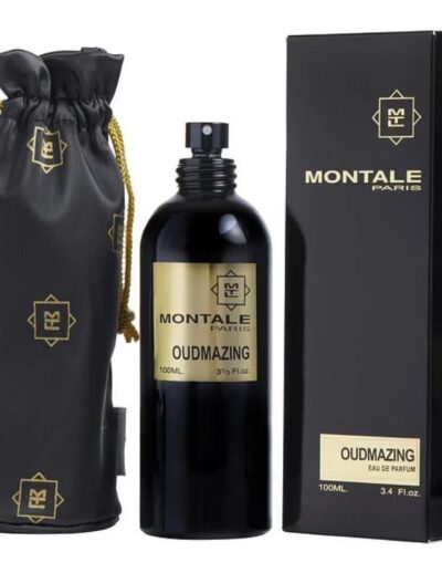 Montale perfume bottle with box and pouch.