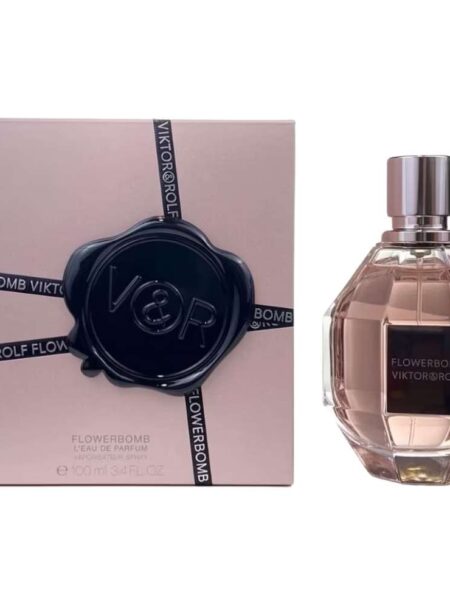 A perfume bottle and its wax-sealed packaging viewed from above.