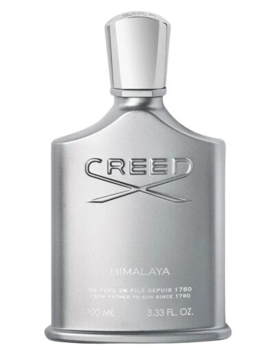Sleek silver bottle of Creed Silver Mountain Water fragrance.