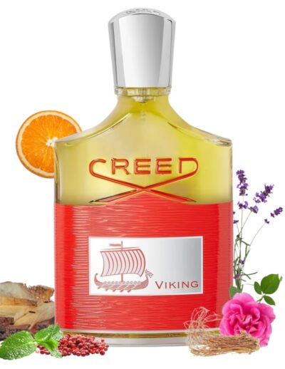 A stylish bottle of Creed perfume with floral and citrus accents.