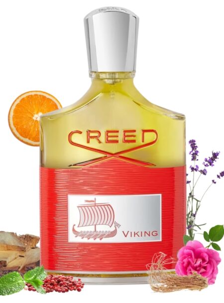 A stylish bottle of Creed perfume with floral and citrus accents.