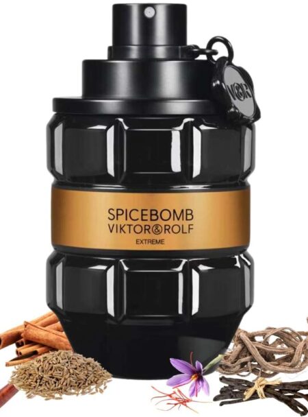 A grenade-shaped spice container with herbs and spices around it.