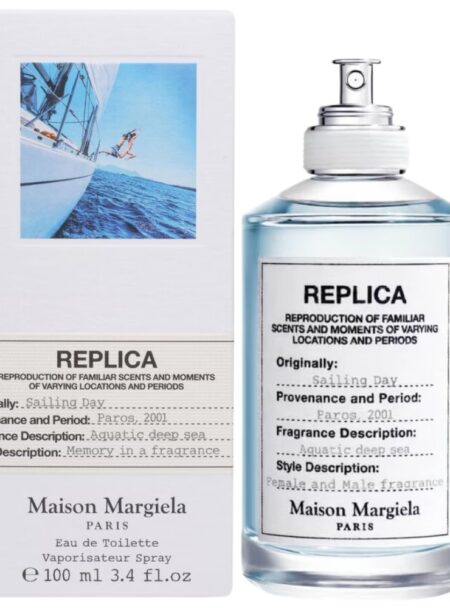 Maison Margiela Replica perfume with box and bottle.