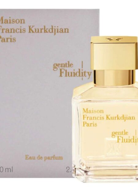 A bottle and box of Maison Francis Kurkdjian Paris perfume.