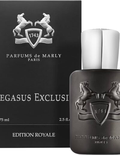 Bottle of Parfums de Marly Pegasus Exclusif perfume with its box.