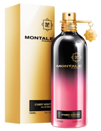 Elegant Montale perfume bottle with gradient pink to black design.