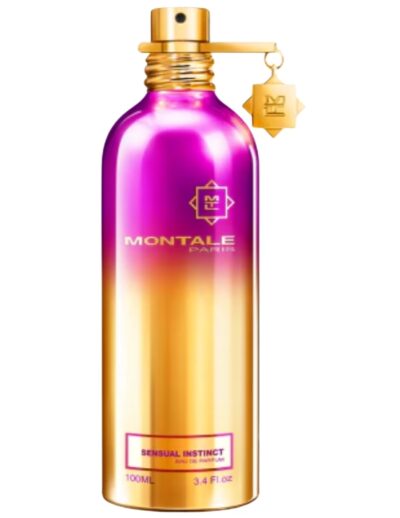 Elegant gradient-colored spray bottle with gold and purple hues.