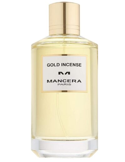 A sleek bottle of Gold Incense by Nasomatto.