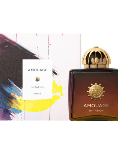 Luxurious Amouage perfume bottle with elegant packaging.