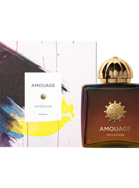 Luxurious Amouage perfume bottle with elegant packaging.