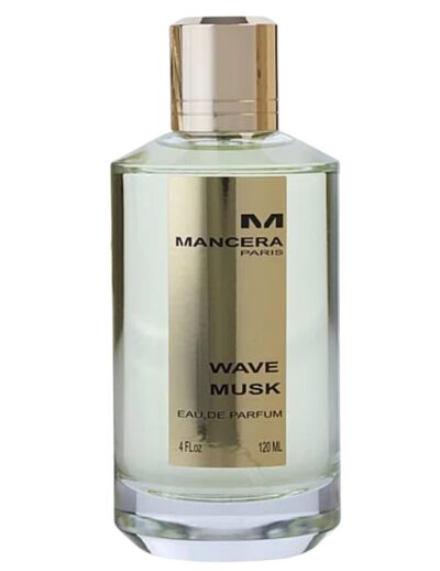 Elegant glass bottle of M. Micallef perfume with gold accents.