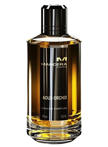 Elegant bottle of Aqua Di Gioia perfume with amber liquid.